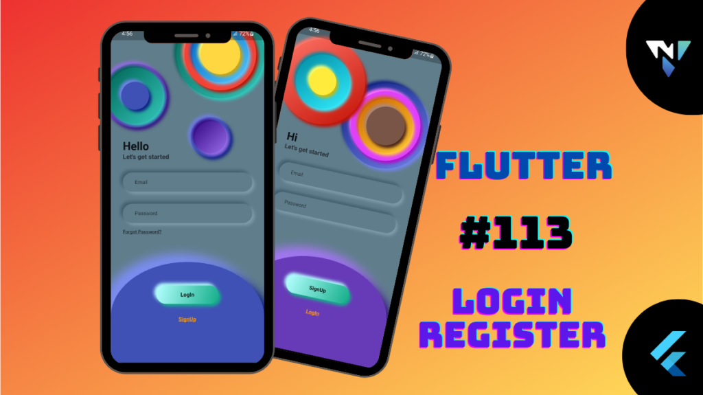 Flutter #113: Welcome! Login, Signup Page - Flutter UI - Speed Code