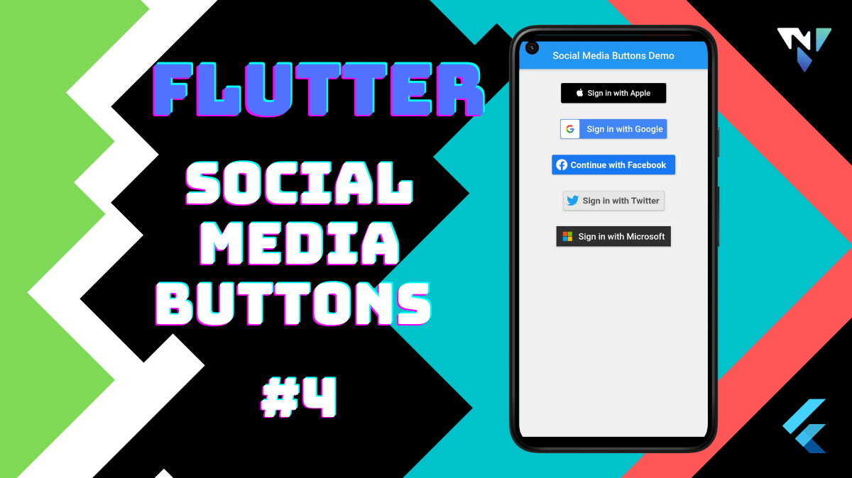 Flutter UI #4: Fun with Social Media Buttons in Flutter
