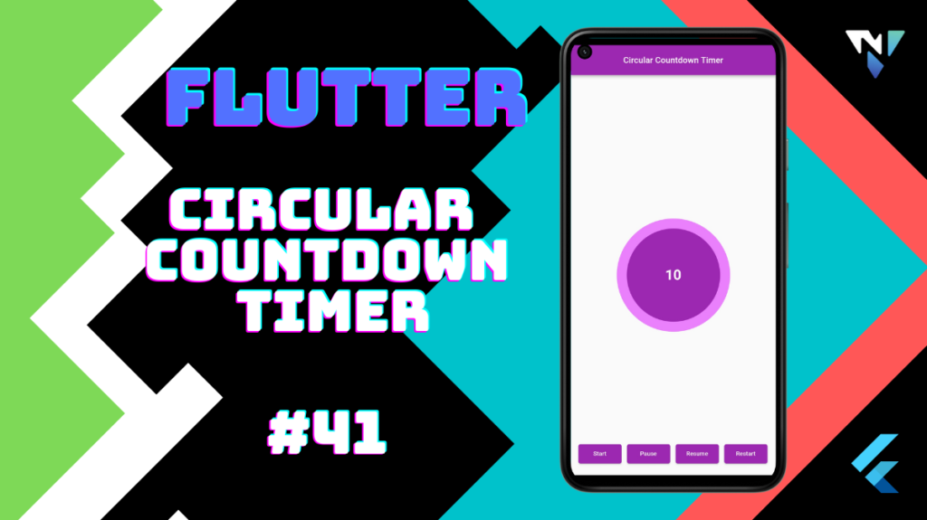 Flutter UI #41: Fun with Circular Countdown Timer in Flutter