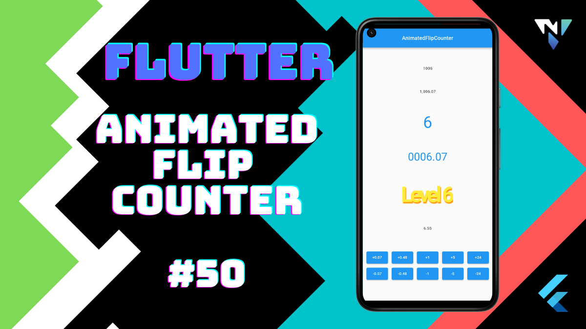 Flutter UI #50: Fun with AnimatedFlipCounter in Flutter – Nilen Patel Inc.