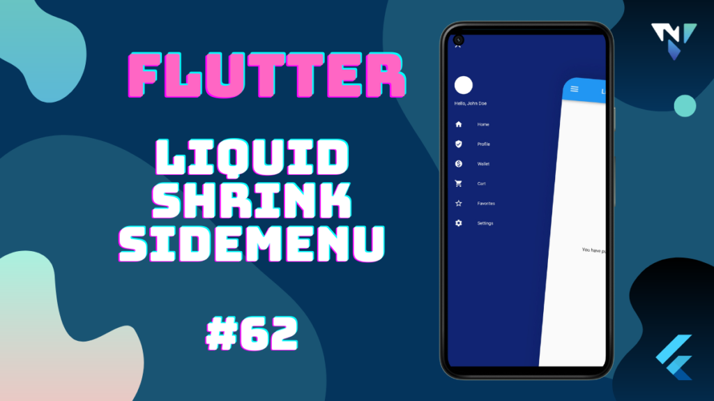Flutter UI #62: Fun with the Liquid Shrink SideMenu in Flutter