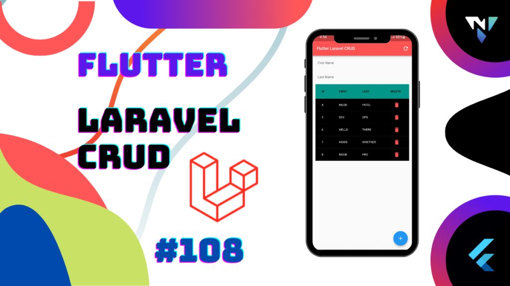 Flutter 108 Flutter Laravel CRUD PHP Flutter Rest API Flutter 