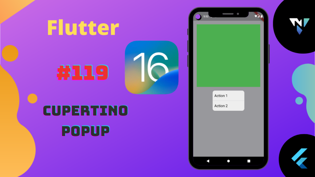 Flutter #119: Apple iOS 16 Cupertino Popup in Flutter